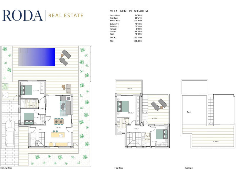 New Build - Front Line Detached with roof solarium - Roda Golf & Beach Resort, San Javier - Costa Calida