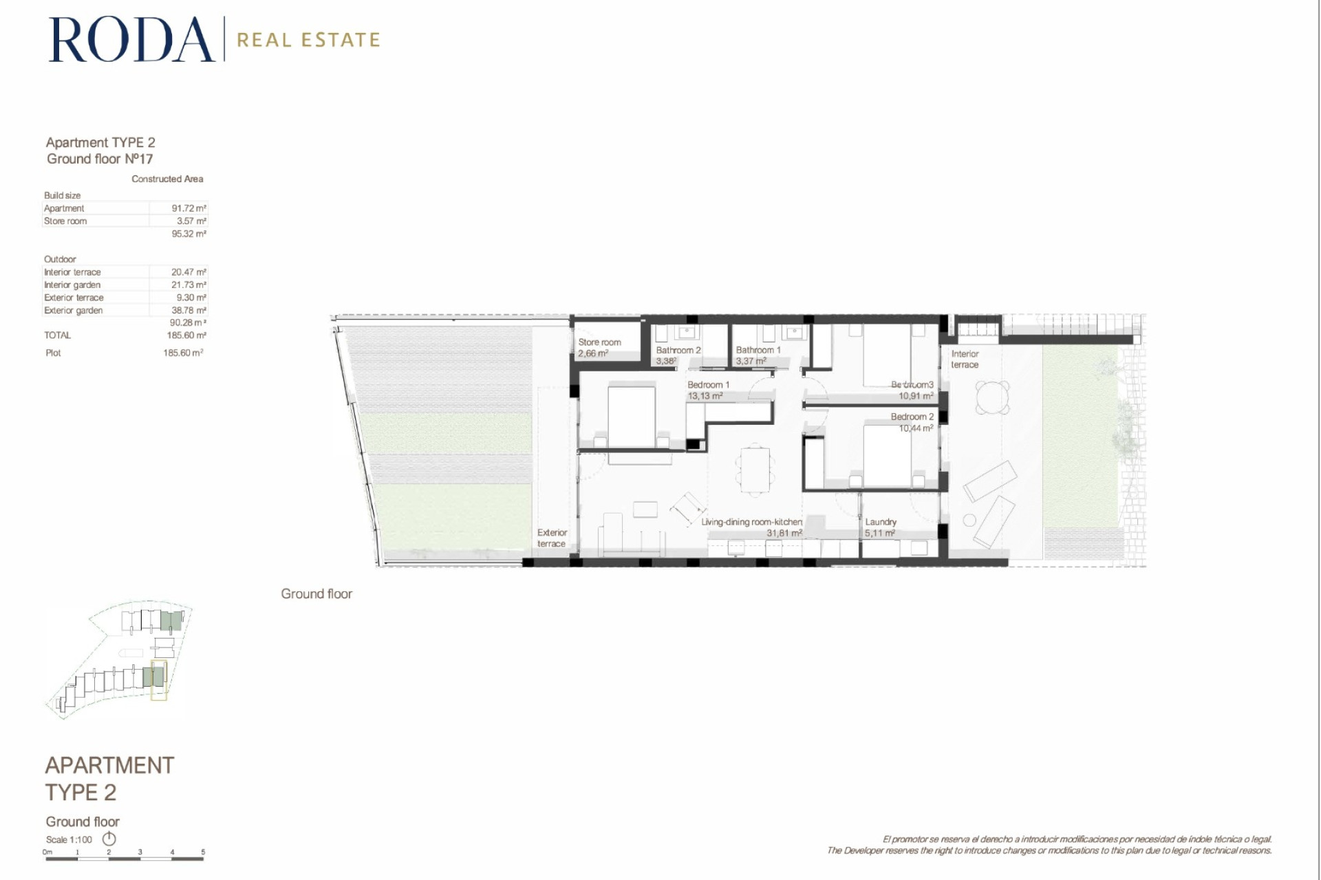New Build - Ground floor apartment - Roda Golf & Beach Resort, San Javier - Costa Calida