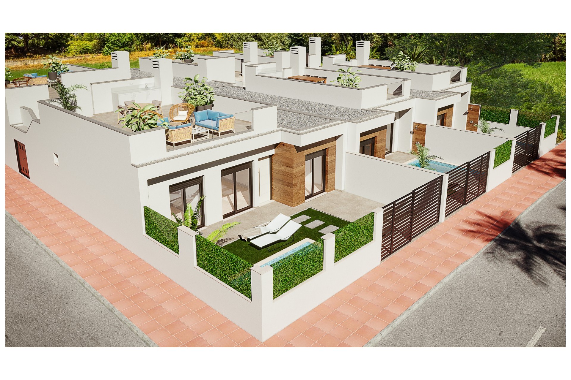 New Build - Terraced Villa - Dolores de Pacheco - Costa Calida