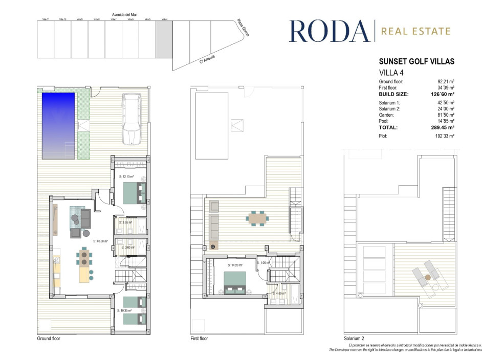 Obra nueva - Chalet independiente de golf - Roda Golf & Beach Resort, San Javier - Costa Calida