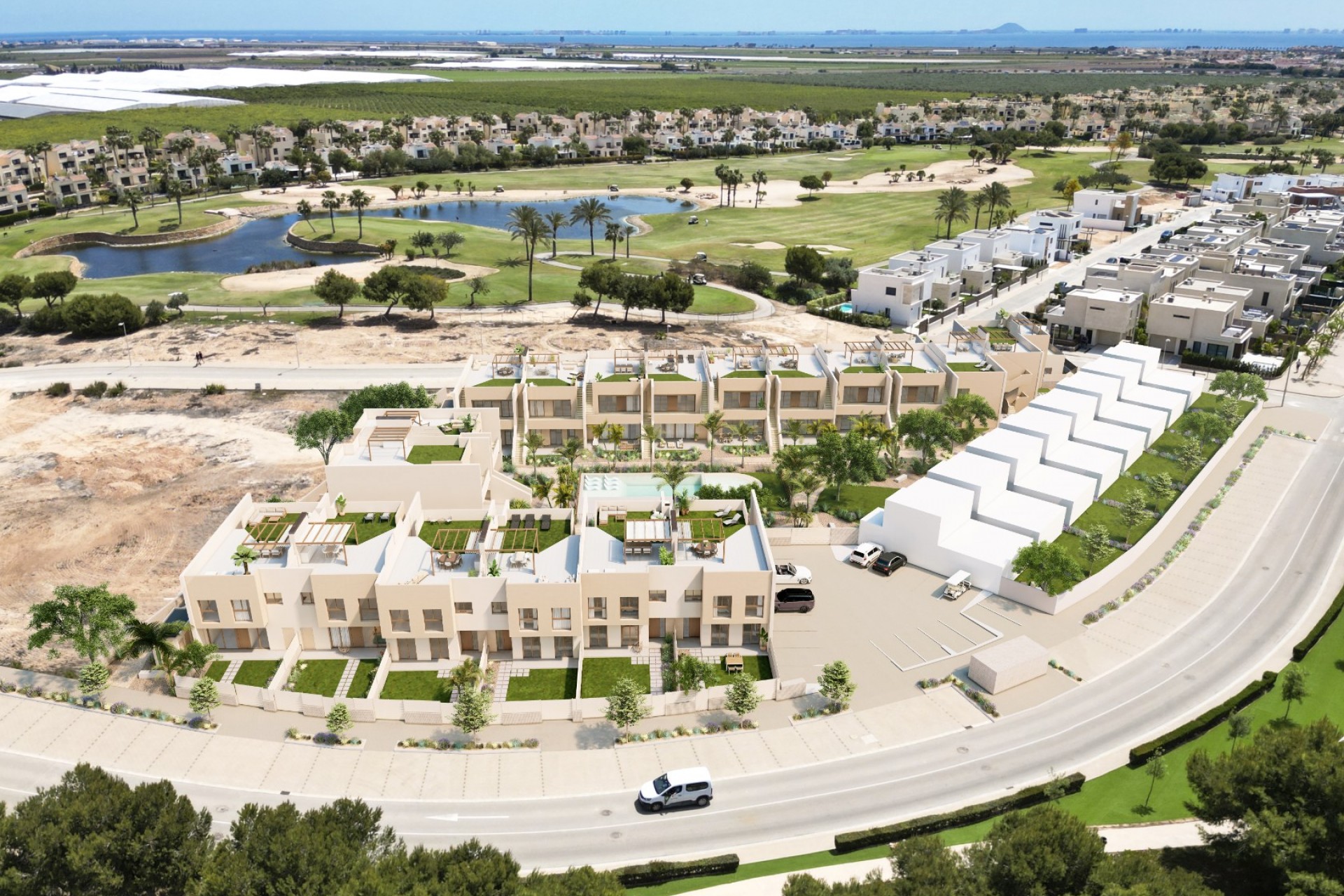Obra nueva - Chalet pareado - Roda Golf & Beach Resort, San Javier - Costa Calida