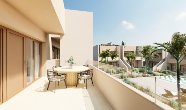 Terrace of a top-floor bungalow at Roda Golf & Beach Resort, Murcia